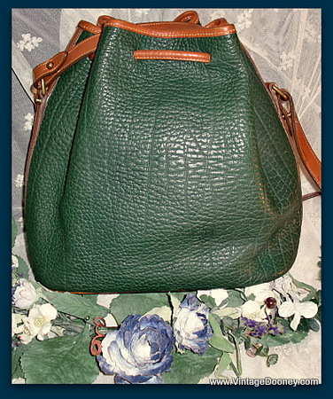 Fir Green Drawstring Bag Vintage Dooney Bourke AWL