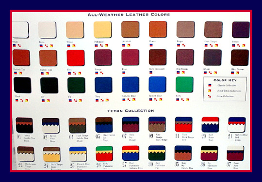 Historical leather colors 