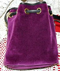 Dooney Mini Drawstring Velvet Bag
