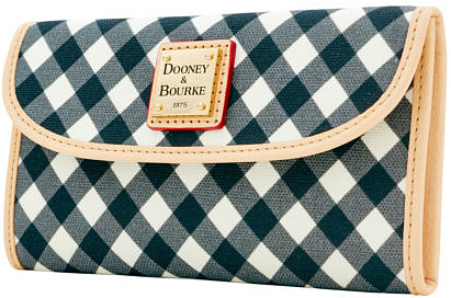 Dooney & Bourke  Canvas Fabric Continental Clutch Wallet