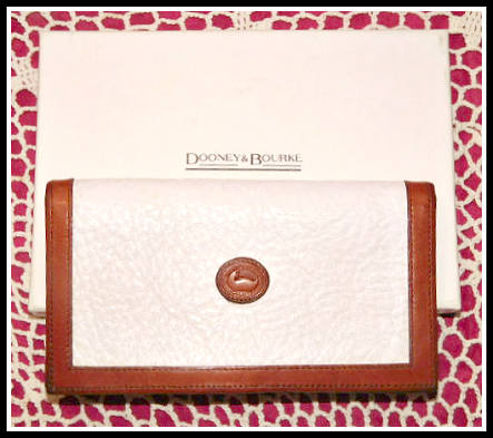 Dooney and Bourke All-Weather Leather  Vintage Dooney Checkbook Cover
