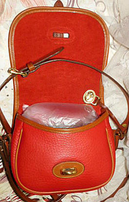 Red Vintage Marble Dooney Tack Bag