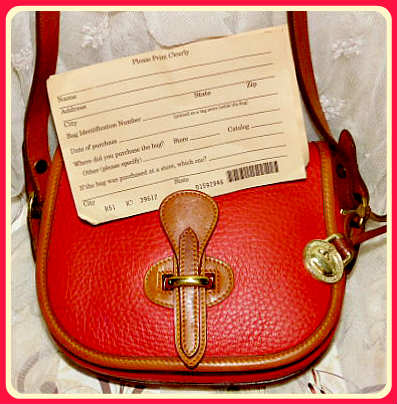 Red Vintage Marble Dooney Tack Bag