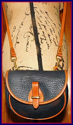 Vintage Dooney and Bourke  All-Weather Leather  Mini Flap Bag