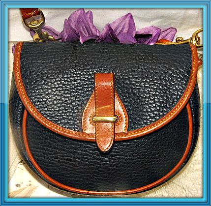 Vintage Dooney and Bourke  All-Weather Leather  Mini Flap Bag