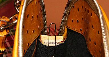 Vintage Dooney Zip Zip Ostrich Satchel Shoulder Bag