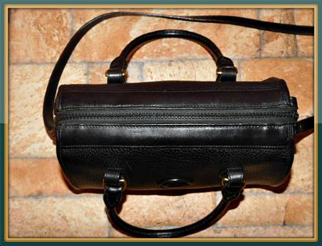Licorice Whip Black Satchel & Shoulder Bag Dooney AWL