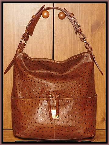 Dooney Bourke   Bayou Large Handbag  Ostrich Imprinted leather Shopper