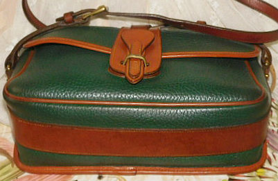 All Weather Leather Dooney and Bourke  Large Equestrian Over & Under Bag