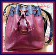 Vintage Dooney and Bourke  All-Weather Leather    Teton Drawstring Dooney Bag