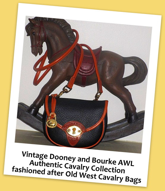 Black Vintage Dooney Cavalry Bag