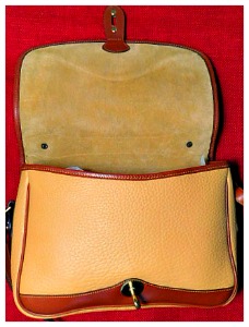 Vintage Dooney and Bourke  All-Weather Leather®  Carrier Shoulder Bag 