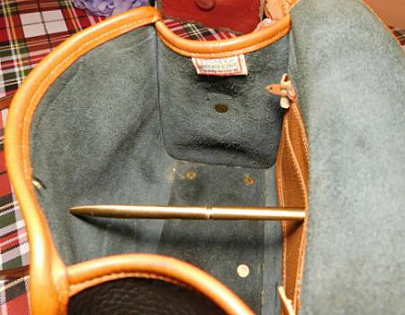 Black Vintage Dooney Essex Shoulder Bag