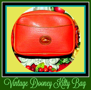 Red Kilty Bag Vintage Dooney