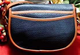 Vintage Dooney and Bourke All-Weather Leather AWL Vintage Flap Bag