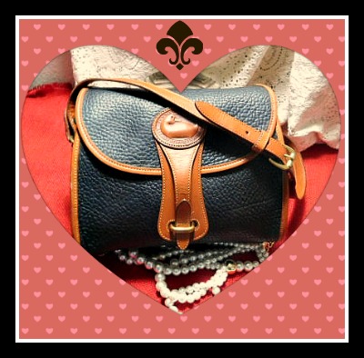  Vintage Dooney and Bourke  All-Weather Leather®  Medium Essex Shoulder Bag