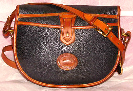 Dooney and Bourke All Weather Leather Large Saddle Bag   Outback Collection   Loden Style Saddle Bag
