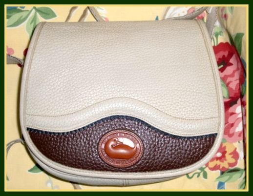 Teton Collection  Dooney & Bourke All Weather Leather  Rare Vintage Shoulder Bag