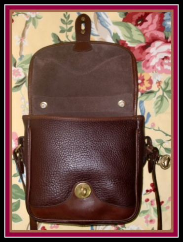 vintage dooney and bourke brown carrier bag