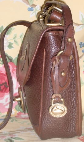 vintage dooney and bourke brown carrier bag