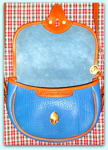 French Blue Dooney Bourke Vintage Cavalry Bag