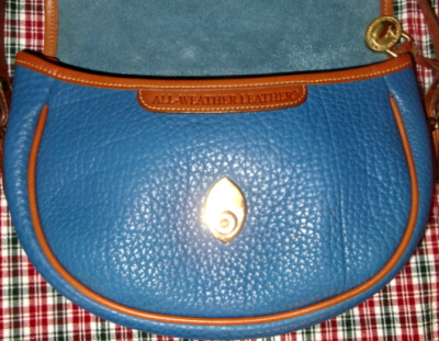 French Blue Dooney Bourke Vintage Cavalry Bag