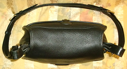Black Vintage Dooney Horseshoe Bag