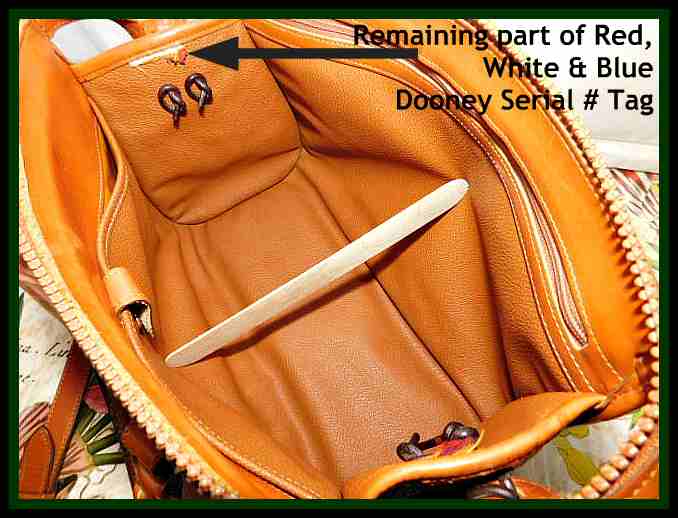 Vintage Dooney and Bourke All-Weather Leather AWL Shoulder Satchel Zipper-Top Case