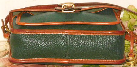 Vintage Dooney and Bourke All-Weather Leather  Pocket Equestrian Bag