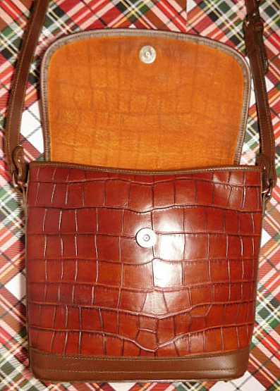 Irresistible Dooney Bayou Brown Flap Bag