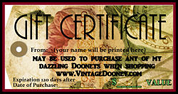 VintageDooney.com Gift Certificate VintageDooney.com Gift Certificate