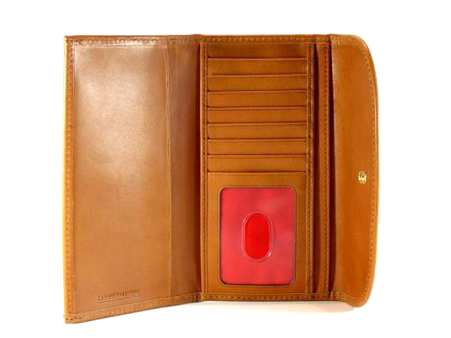 McIntosh Apple Red Gingham Dooney Clutch Wallet