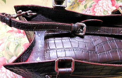 Vintage Dooney and Bourke  Exotic Sumptuous Bayou Collection  Alligator Embossed Leather