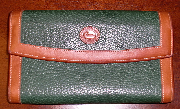 green dooney and bourke wallet