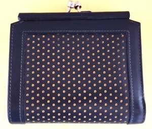 Dooney and Bourke  Cabrio Leather  Wallet with Kiss Lock Coin 