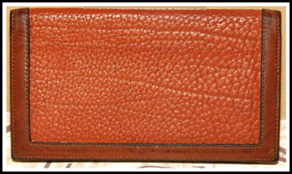 Dooney & Bourke All-Weather Leather Checkbook Cover Peanut & British ...
