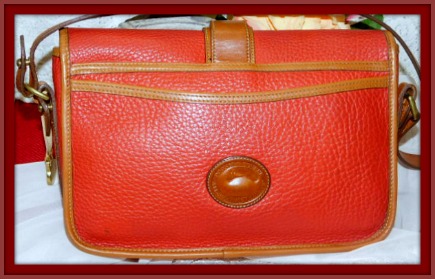 Vintage Dooney and Bourke All-Weather Leather Large Equestrian Bag|Red ...