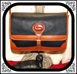 Fancy Licorice Black Surrey Bag Vintage Dooney