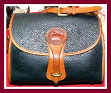 Lip-Smacking Delicious Black Licorice Vintage Dooney Essex Shoulder Bag
