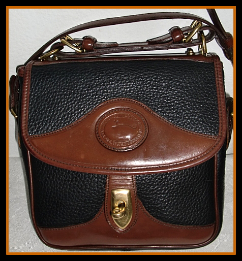 Dooney Carrier : Vintage AWL Bag : Black Square Carrier : All Weather  Leather : Dooney and Bourke AWL