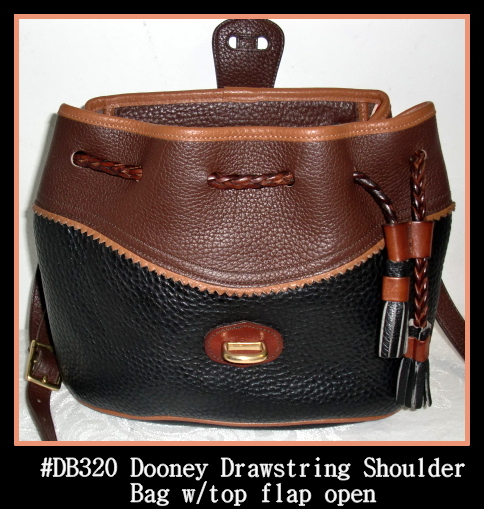 SOLD!!! Rare Dooney Tri-Colored Teton Collection All Weather Leather Shoulder Bag