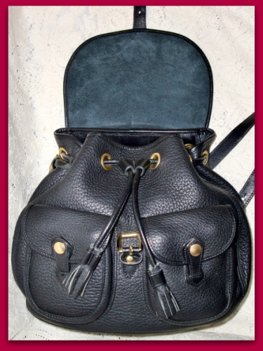 SOLD!!! Beautiful Large Black Dooney Backpack All Weather Leather