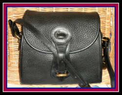 SOLD!!! Snappy Black Licorice Essex Shoulder Bag Dooney Bourke AWL
