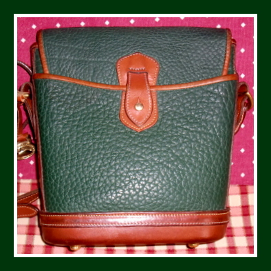 SOLD! Rich Ivy Green Mini Spectator Vintage Dooney Bourke Bag