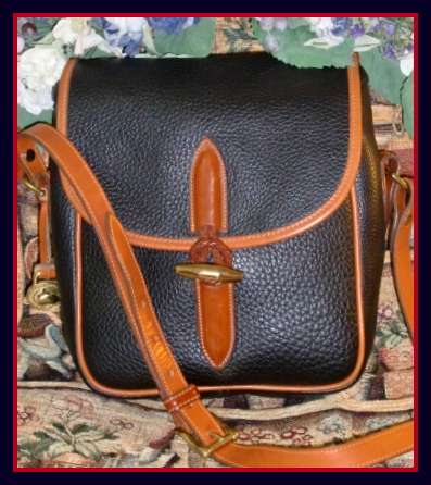 Bold Black Loden Bag Vintage Dooney Bourke AWL