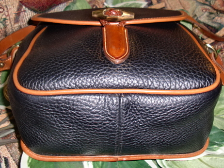 Bold Black Loden Bag Vintage Dooney Bourke AWL