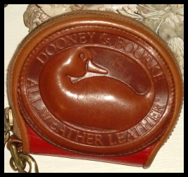 Ruby Red Zipalong Vintage Dooney Coin Purse!