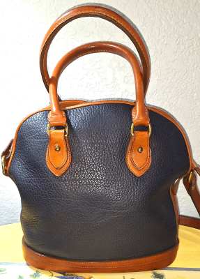 Deep Blue Lagoon Dooney Norfolk Satchel Shoulder Bag