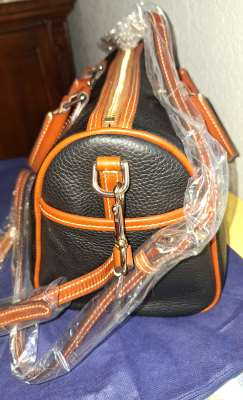 Dooney and Bourke  All-Weather Leather  Barrel  Satchel-Shoulder Bag