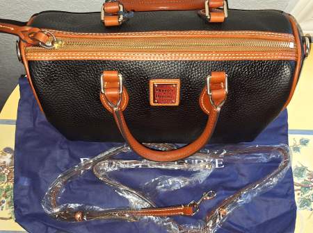 Dooney and Bourke  All-Weather Leather  Barrel  Satchel-Shoulder Bag